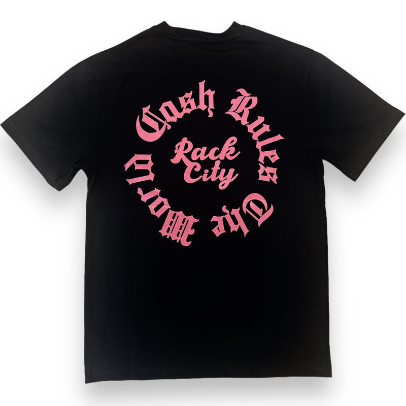 Majestik 'Rack City' Tapestry Jacquard T-Shirt (Black) TE2494 - FRESH N FITTED-2 INC