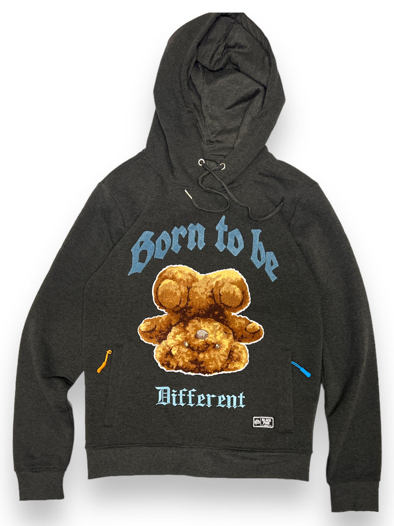 Black Pike 'Born To Be Different' Hoodie In Charcoal - Fresh N Fitted Inc