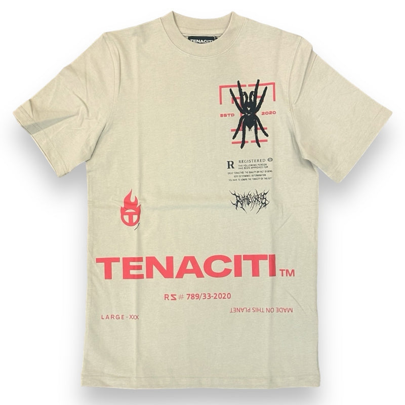 Tenaciti 'Spider' T-shirt (Khaki) TN1039SS - FRESH N FITTED-2 INC