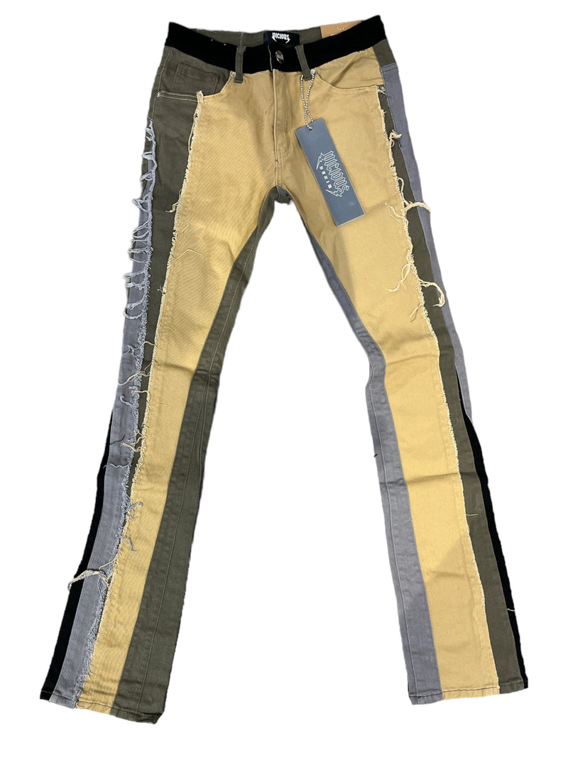 Vicious Denim 'Twill' Stacked Pants (Olive Branch) VC231 - Fresh N Fitted Inc