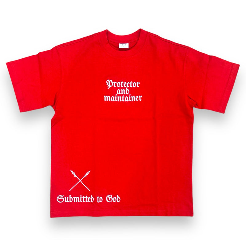 Protector and Maintainer 'Fear The Most High' T-Shirt (Red/White)