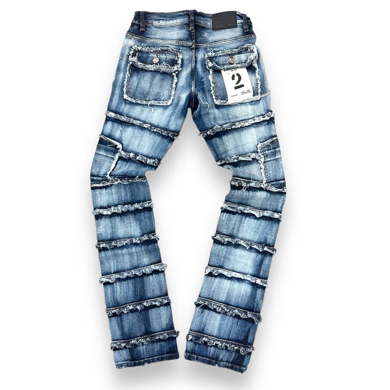 FWRD 'Patchwork True Stacked Denim' FW-33958A (S.Blue)