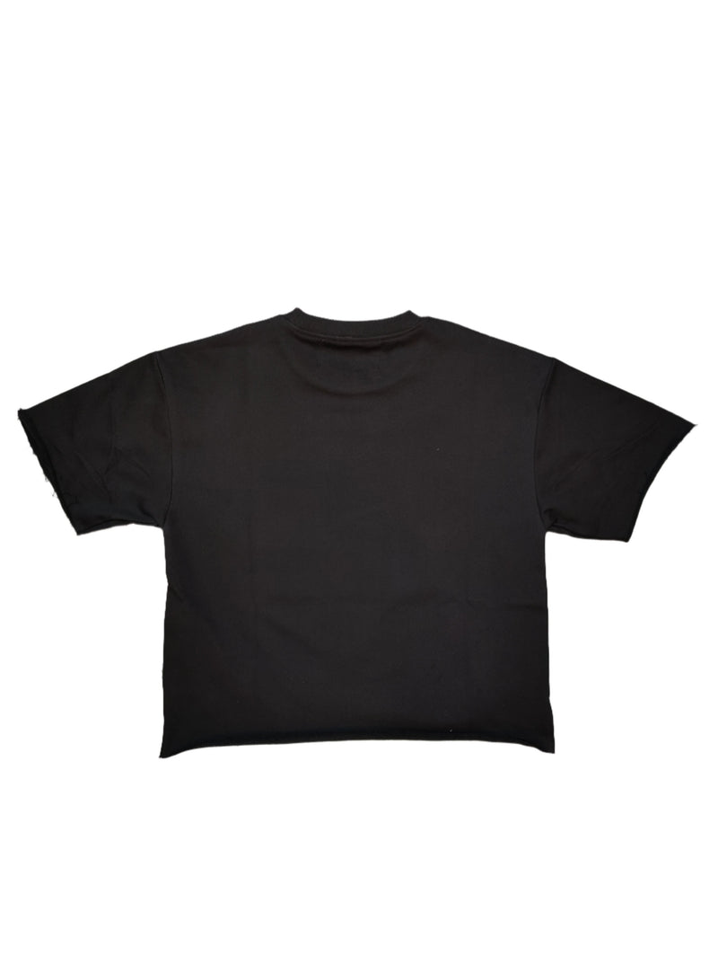 BKYS 'Art Is Not A Crime' Cropped T-Shirt (Black) T1200