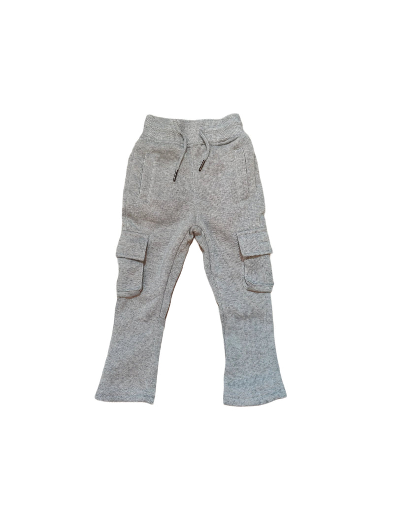 Octagon Kids 'Athletic' Stacked Sweat Pants (H. Grey) OT207K