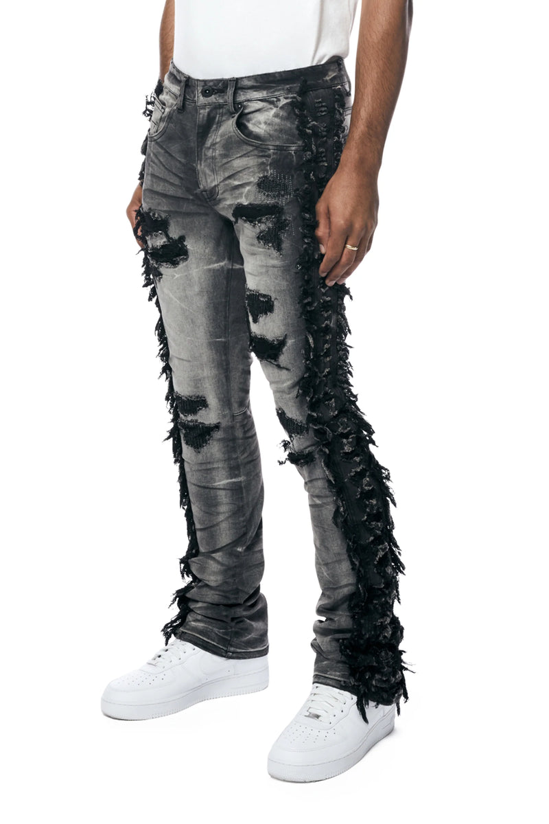 Smoke Rise 'Frayed Stacked' Denim - Fresh N Fitted Inc
