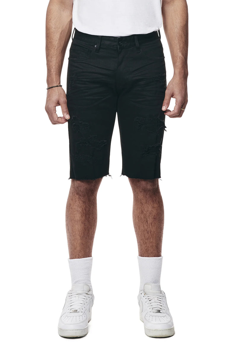 Smoke Rise 'Essential' Denim Shorts (Jet Black) JS24109 - Fresh N Fitted Inc
