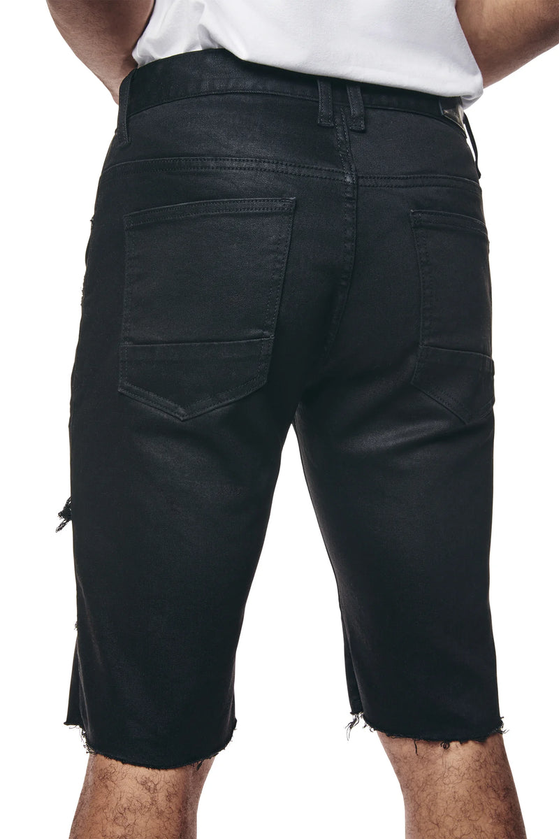 Smoke Rise 'Essential' Denim Shorts (Jet Black) JS24109 - Fresh N Fitted Inc