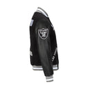 Pro Standard 'Las Vegas Raiders Split Logo' Varsity Jacket (Black) FOR6410389 - FRESH N FITTED