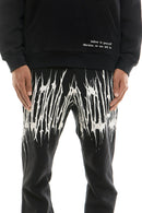 KDNK 'Believe' Stacked Sweatpants (Black) KNC015S - FRESH N FITTED