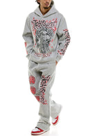 KDNK 'Translucent' Stacked Sweatpants (H.Grey) KNC025S - FRESH N FITTED