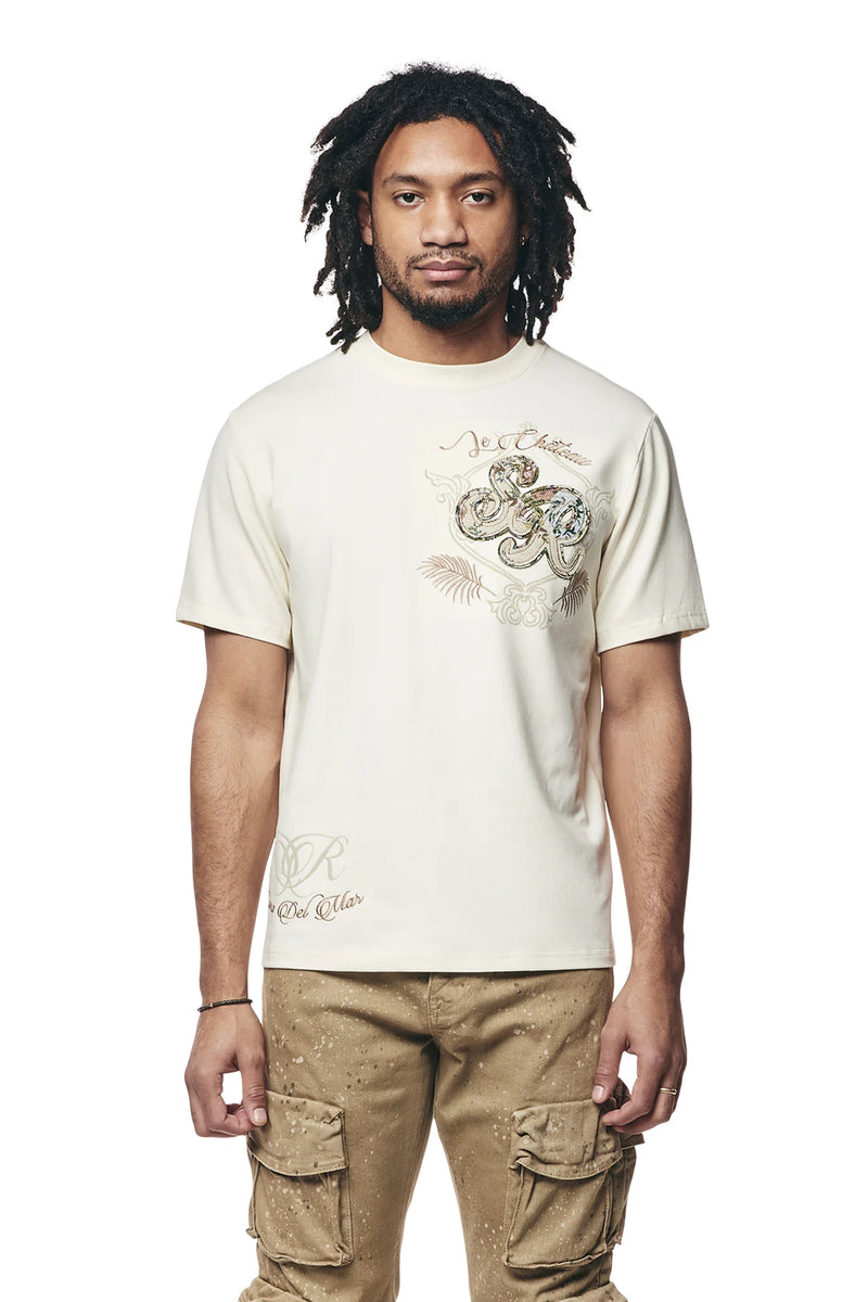 Smoke Rise 'Tapestry SS' Shirt (Chalk)  KT24269 - FRESH N FITTED-2 INC
