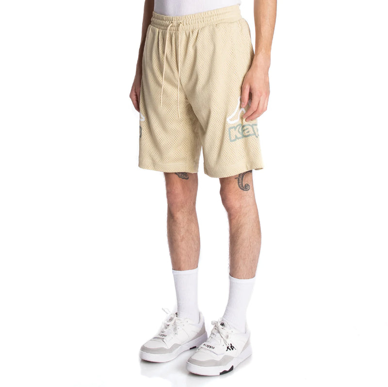 Kappa 'Logo Deer' Jersey Shorts (Beige) 321P2MW - Fresh N Fitted Inc