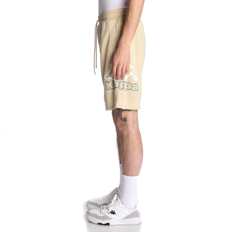 Kappa 'Logo Deer' Jersey Shorts (Beige) 321P2MW - Fresh N Fitted Inc