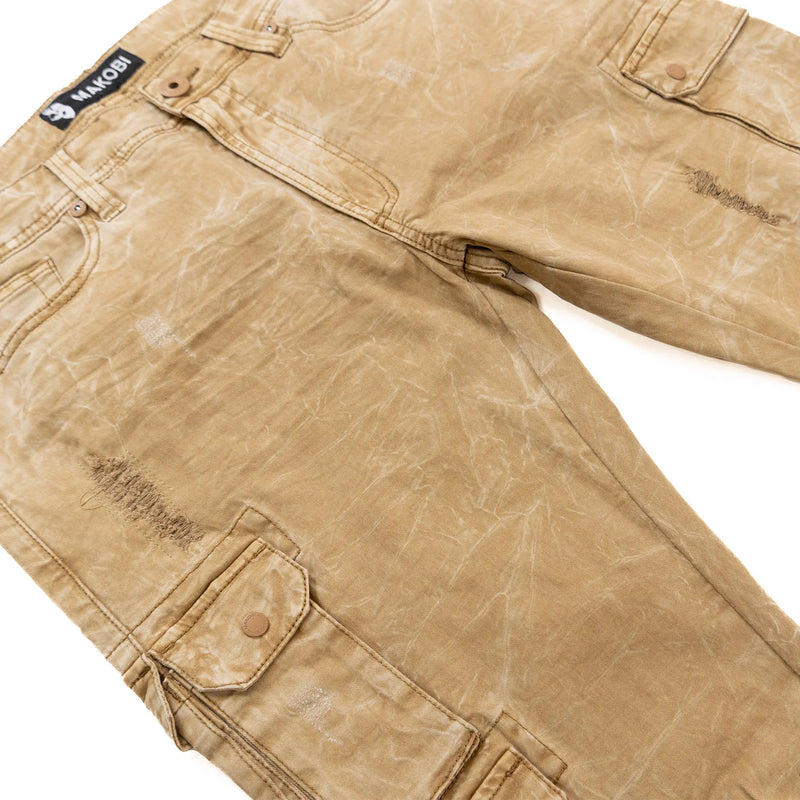 Makobi 'Berteli' Cargo Pants (Mocha) M1737