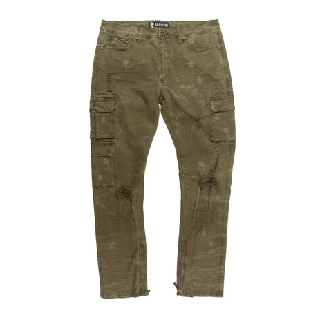Makobi 'Berteli' Cargo Pants (Olive) M1737