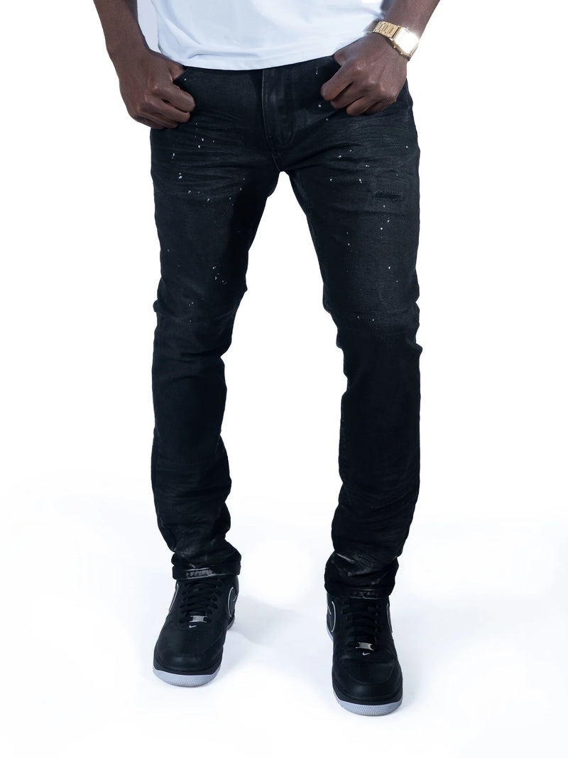 Makobi 'Avenida Grease' Jeans (Jet Black) M1991