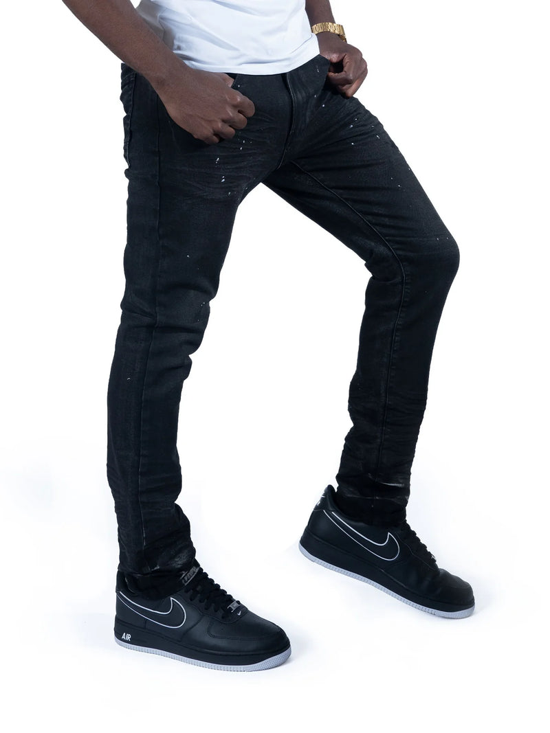 Makobi 'Avenida Grease' Jeans (Jet Black) M1991