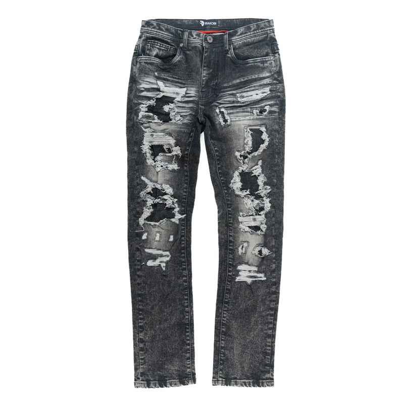 Makobi 'Argento' Denim (Black Wash) M1993