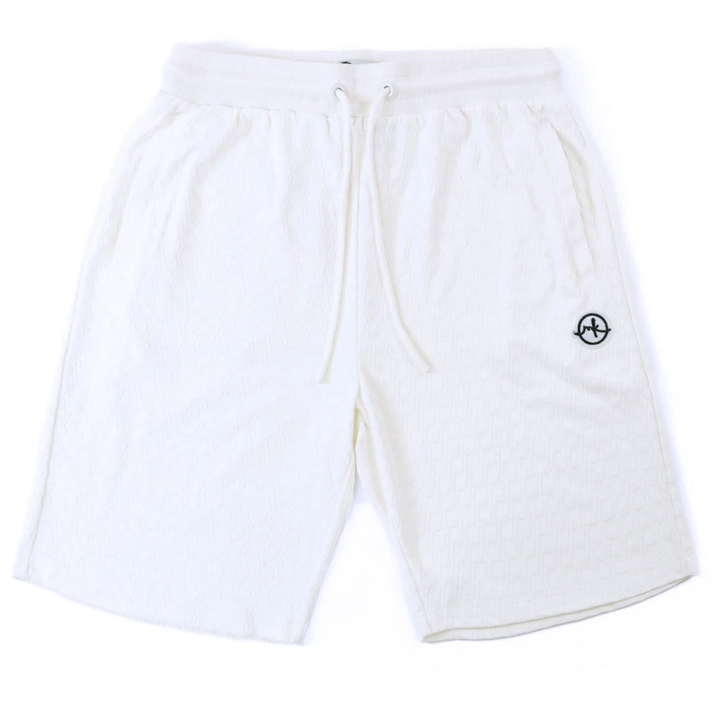 Makobi 'Modena Knit' Shorts (White/Black) M612