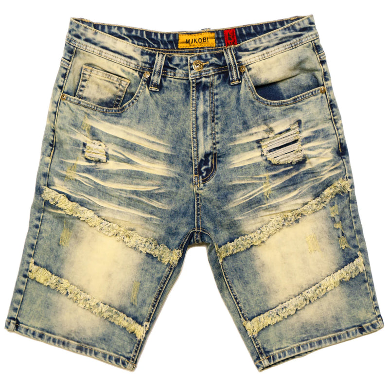 Makobi 'Noah' Denim Shorts (Vintage Wash) M967 - Fresh N Fitted Inc