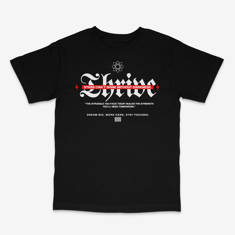R3TRO WORLD 'Thrive' Tee (Black) - FRESH N FITTED