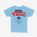 R3TRO WORLD Kids 'Good Vides' Tee (Aqua)