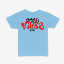 R3TRO WORLD Kids 'Good Vides' Tee (Aqua)
