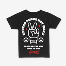 R3TRO WORLD Kids 'Spread Peace' Tee (Black)
