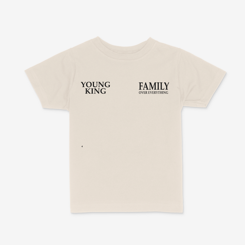 Young King Co "FOE" Kids Tee (Natural) - Fresh N Fitted Inc