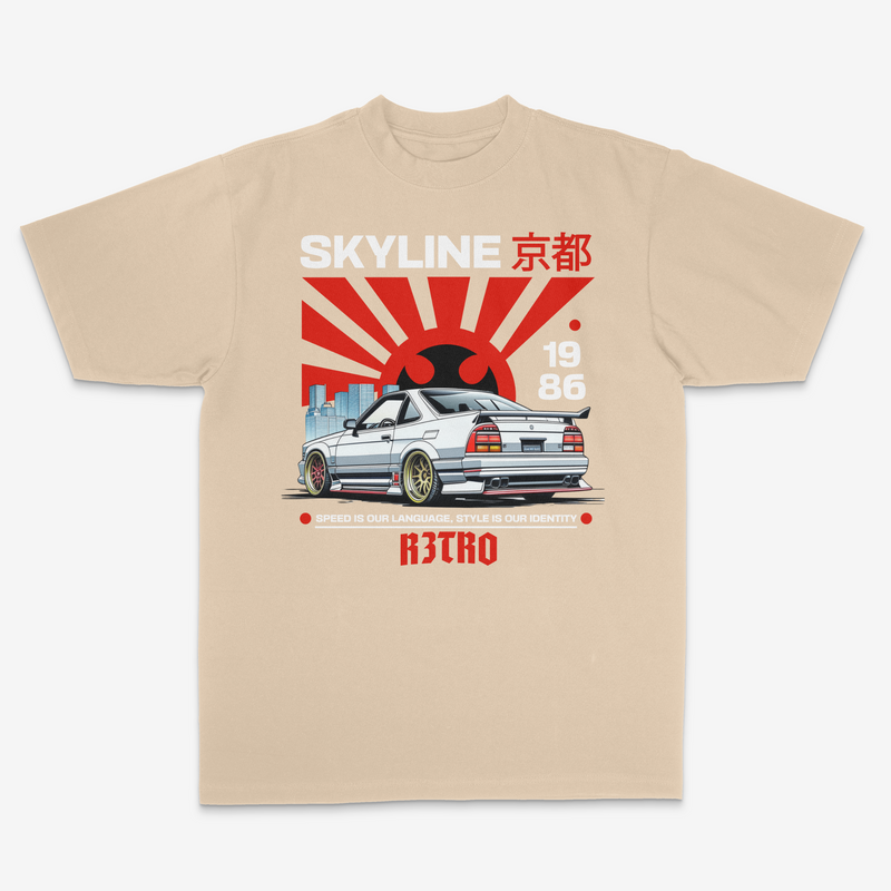 R3TRO WORLD 'Racing' Tee (Sand)