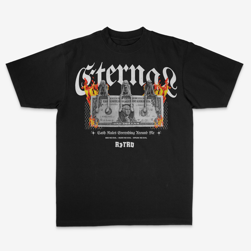 R3TRO WORLD 'Eternal Struggle' Tee (Black)