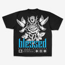 Atelier Noire 'Blessed By God' Premium Washed Heavyweight Cropped Shirt (Black) - FRESH N FITTED