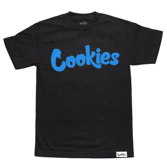 Cookies 'Original Mint' T-Shirt (Black/Cookies Blue) - Fresh N Fitted Inc