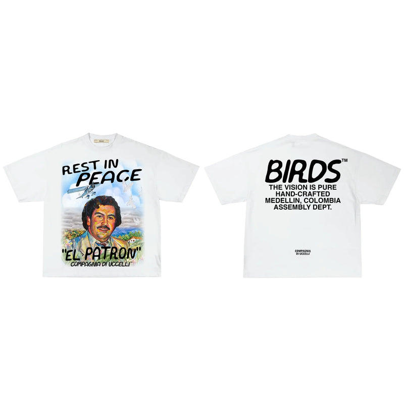 Birds "El Patron" Natural Washed Oversized S/S T-Shirt