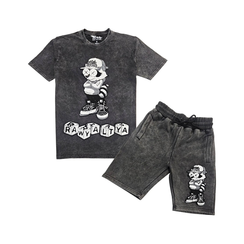 Rawyalty Kids 'Addicted' T-Shirt (Black Wash) RKC-000 - Fresh N Fitted Inc