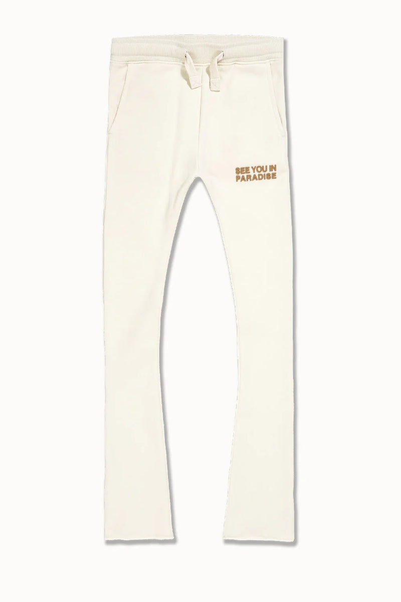 Jordan Craig Kids 'SYIP Tonal' Stacked Sweatpants (Bone) 8899LK/LB