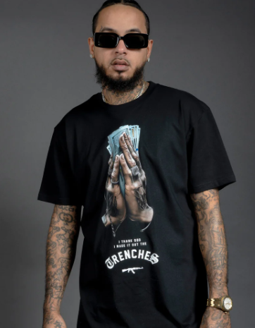 Hasta Muerte  'Money hand praying' (Black) - Fresh N Fitted Inc