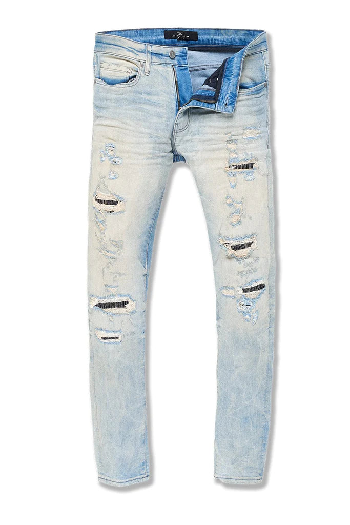 Ross - Distressed Denim (Iced Lager) JR350R - Fresh N Fitted Inc