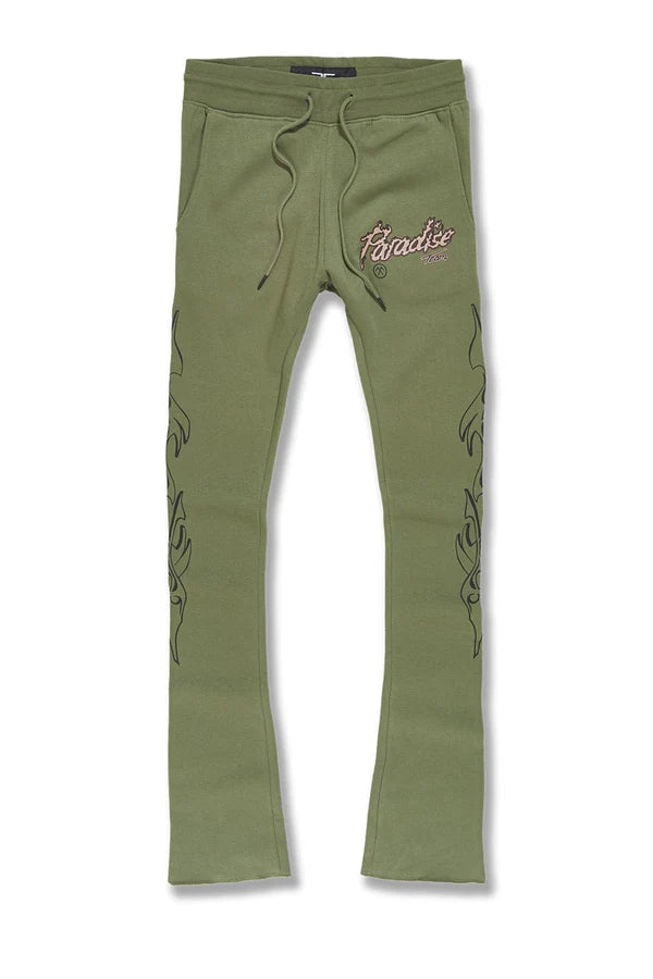 Jordan Craig Paradise Tour Stacked Sweat Pants (Sage) 8241L