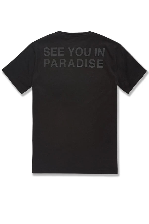 Jordan Craig "Paradise" T-Shirt (Black) 9097A - FRESH N FITTED-2 INC