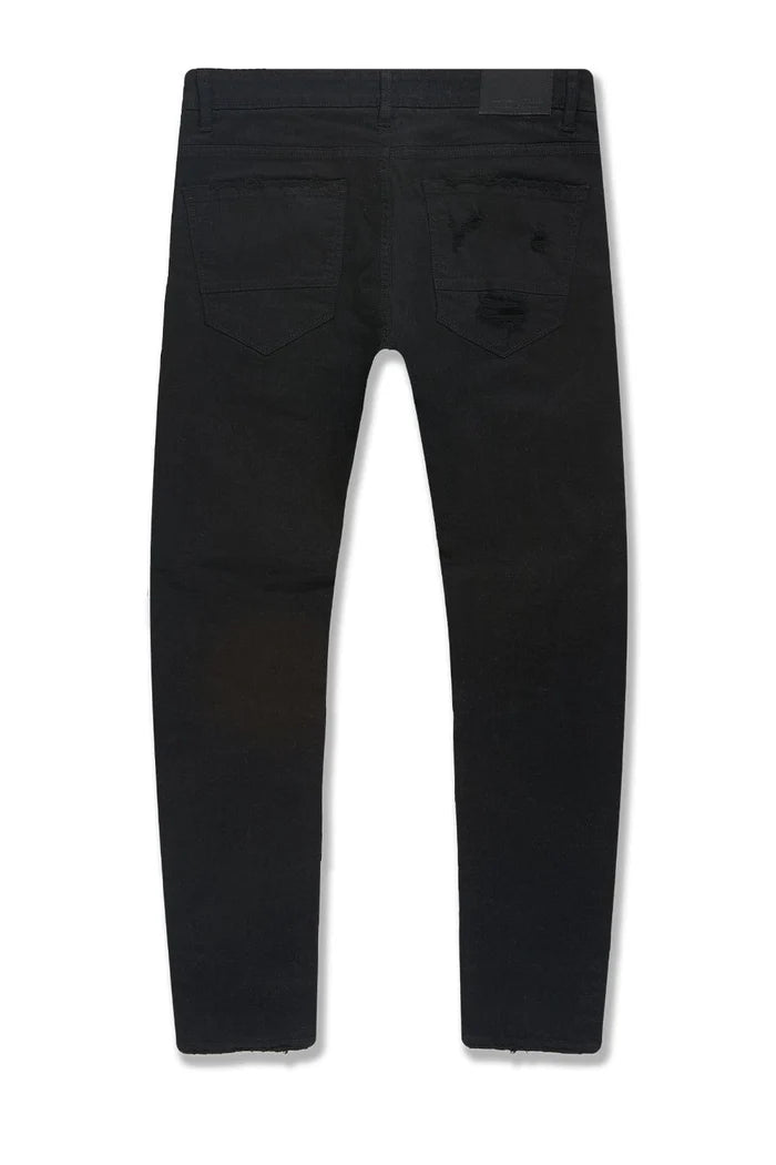 Jordan Craig Collins 'Elmhurst' Heavy Shredded Denim (Jet Black) JC1208 - FRESH N FITTED-2 INC