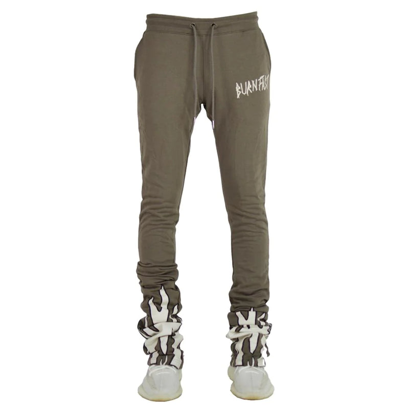 Focus 'Flame' Stacked Sweatpants - Fresh N Fitted Inc