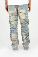 Roar Denim 'X Fray' Stacked Flare Denim (Lt. Vintage) G52-641 - FRESH N FITTED