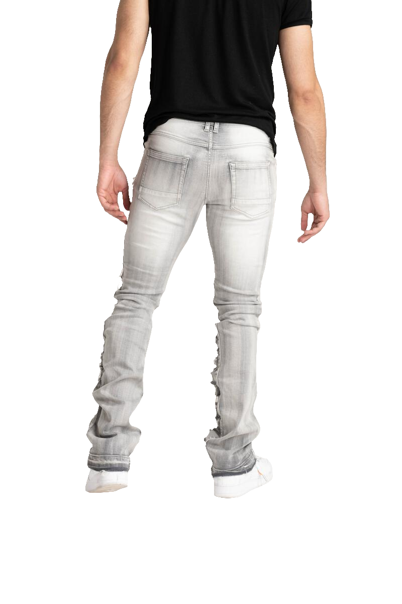 Taker 'Multi R&R' Stack Denim (Light Gray) B2086