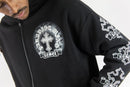 Rebel Minds 'Cross FZ' Zip Up Hoodie (Black) 152-328 - FRESH N FITTED