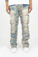 Roar Denim 'X Fray' Stacked Flare Denim (Lt. Vintage) G52-641 - FRESH N FITTED