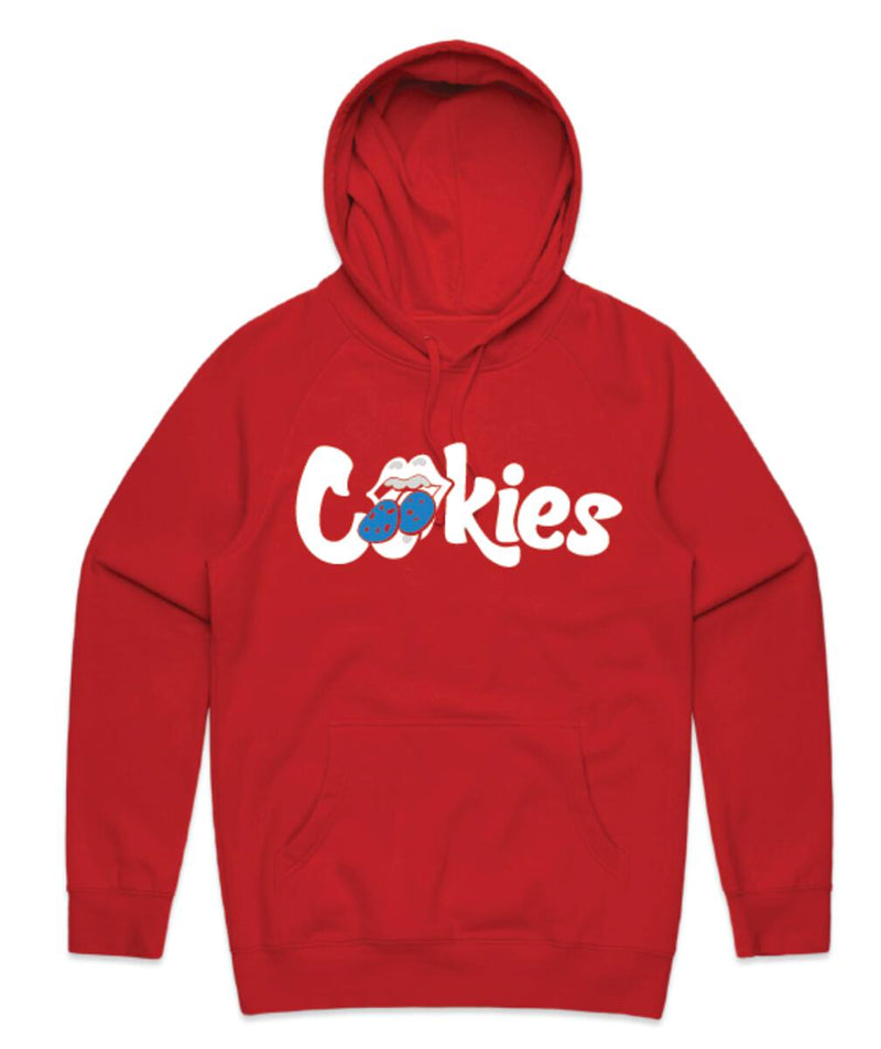 Cookies 'CKS X Rolling Stones' Pullover Hoodie (Red) CM243HFP11