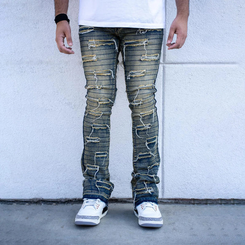 Damati 'Blanc' Stacked Premium Denim