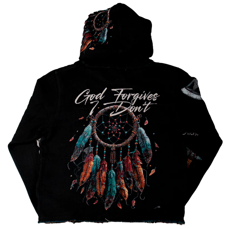 Majestik 'Fearless Pride' Tapestry Hoodie (Black) TH2411