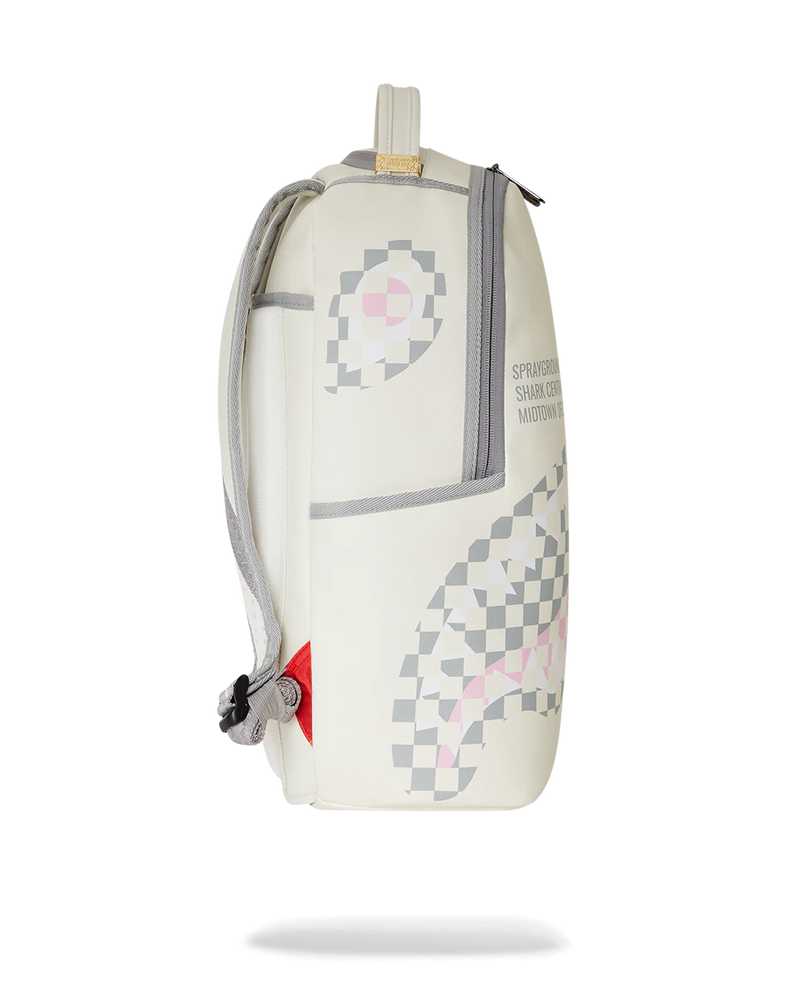 SPRAYGROUND 'Cream Check Shark Central' Backpack (910B7420NSZ)